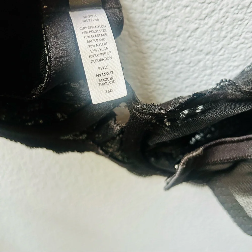 Felina Peridot Unlined Lace Bra, size 36D - Picture 11 of 12